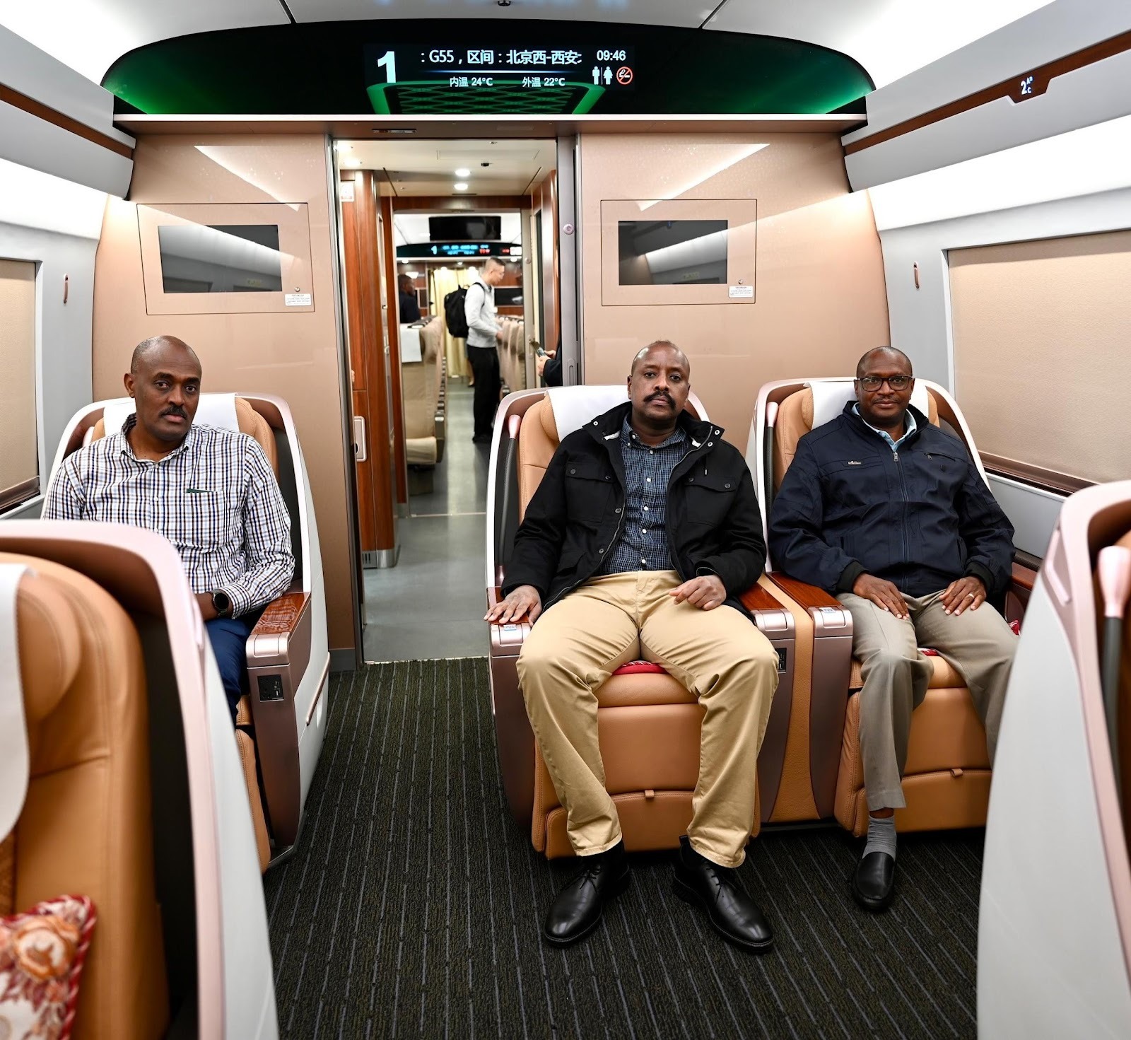 CDF’s Delegation Experiences Chinese High-Speed Bullet Train